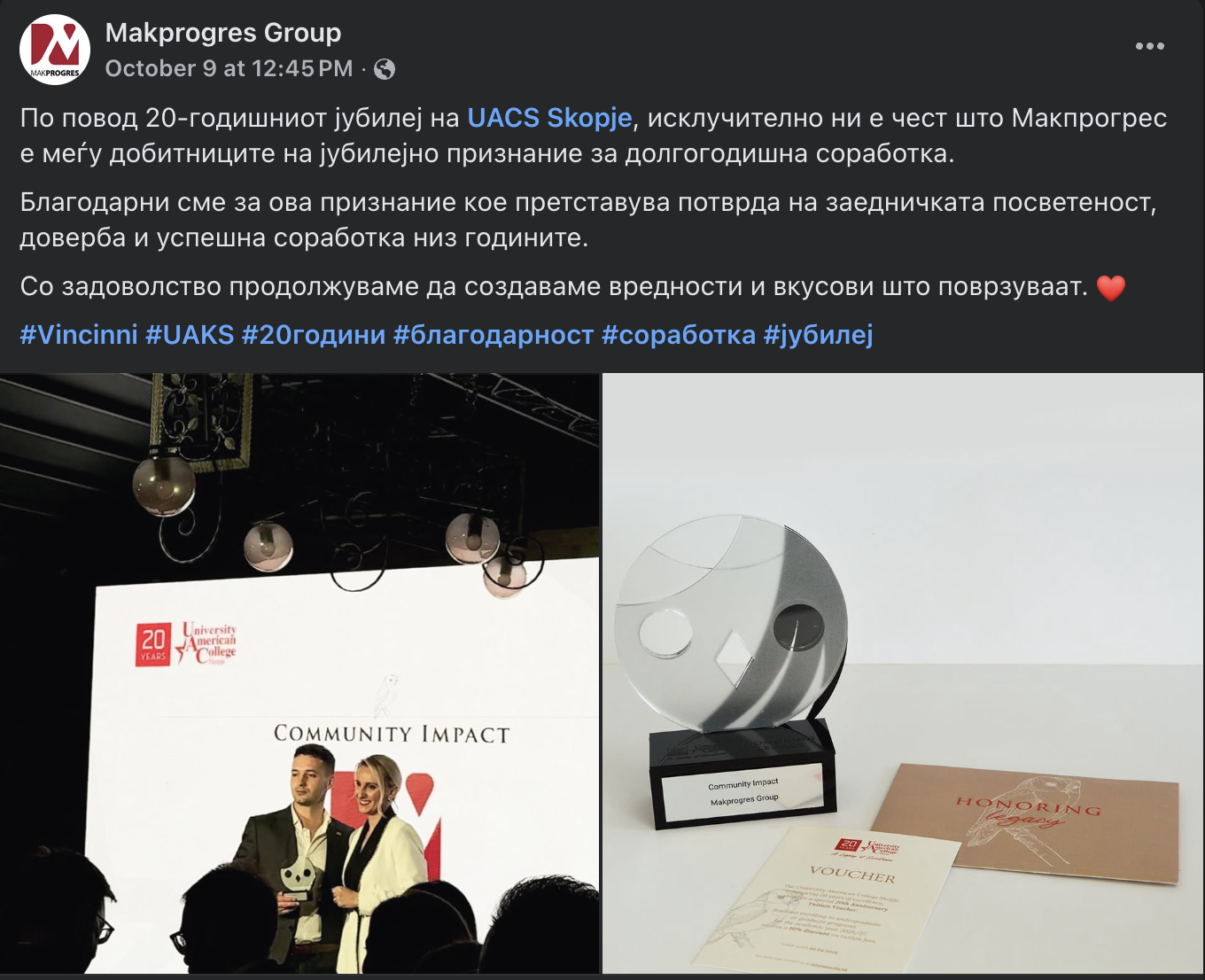 UACS & Makprogress Group - Community Impact