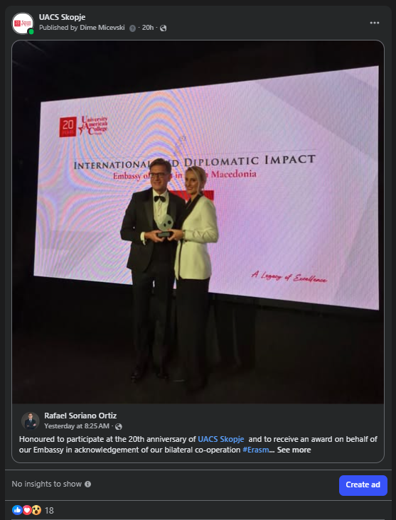 UACS and Embassy of Austria in North Macedonia - International and Diplomatic Impact