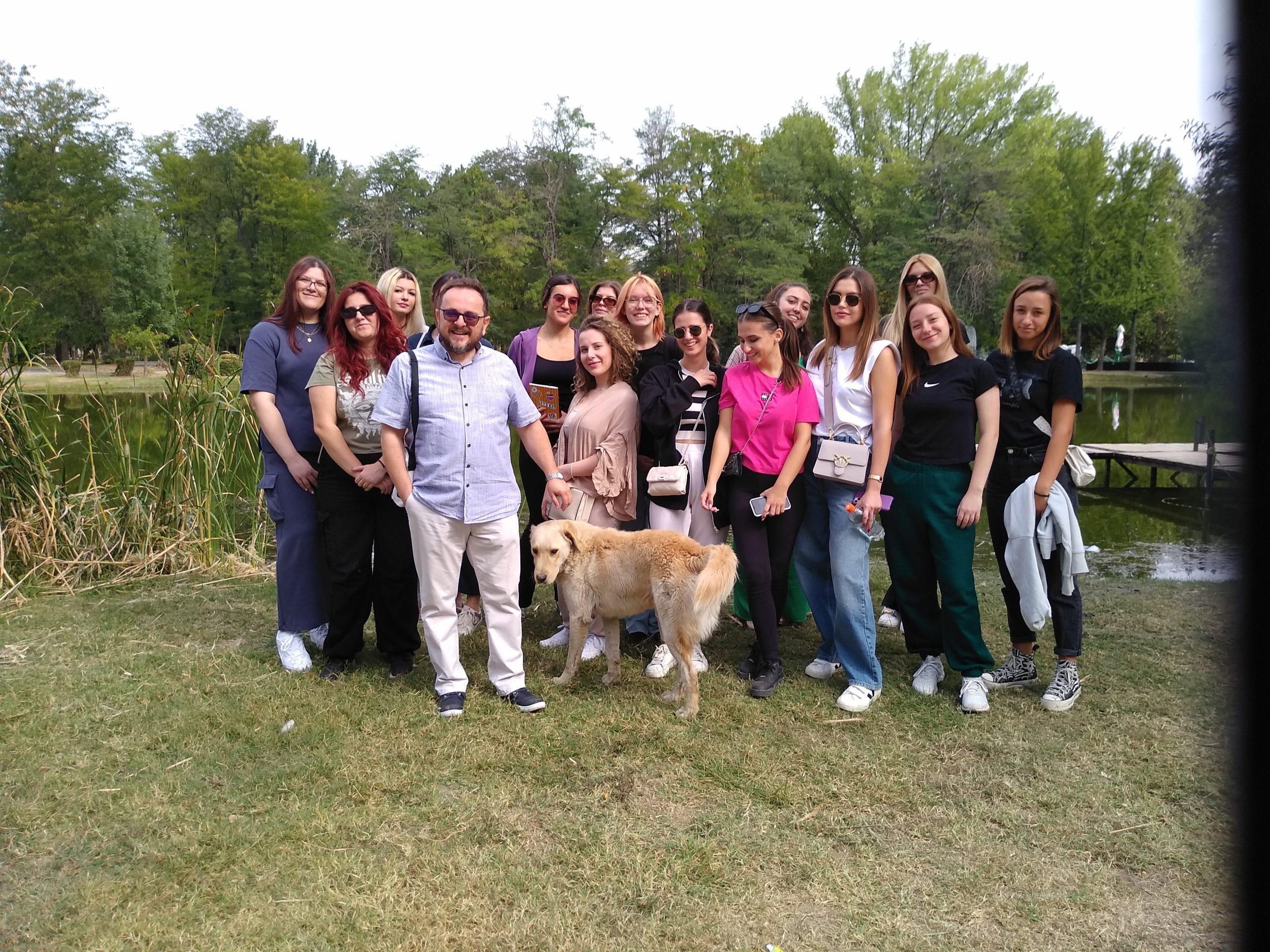 Peripatetic School: Discussing Plato and Aristotle in the Skopje City Park