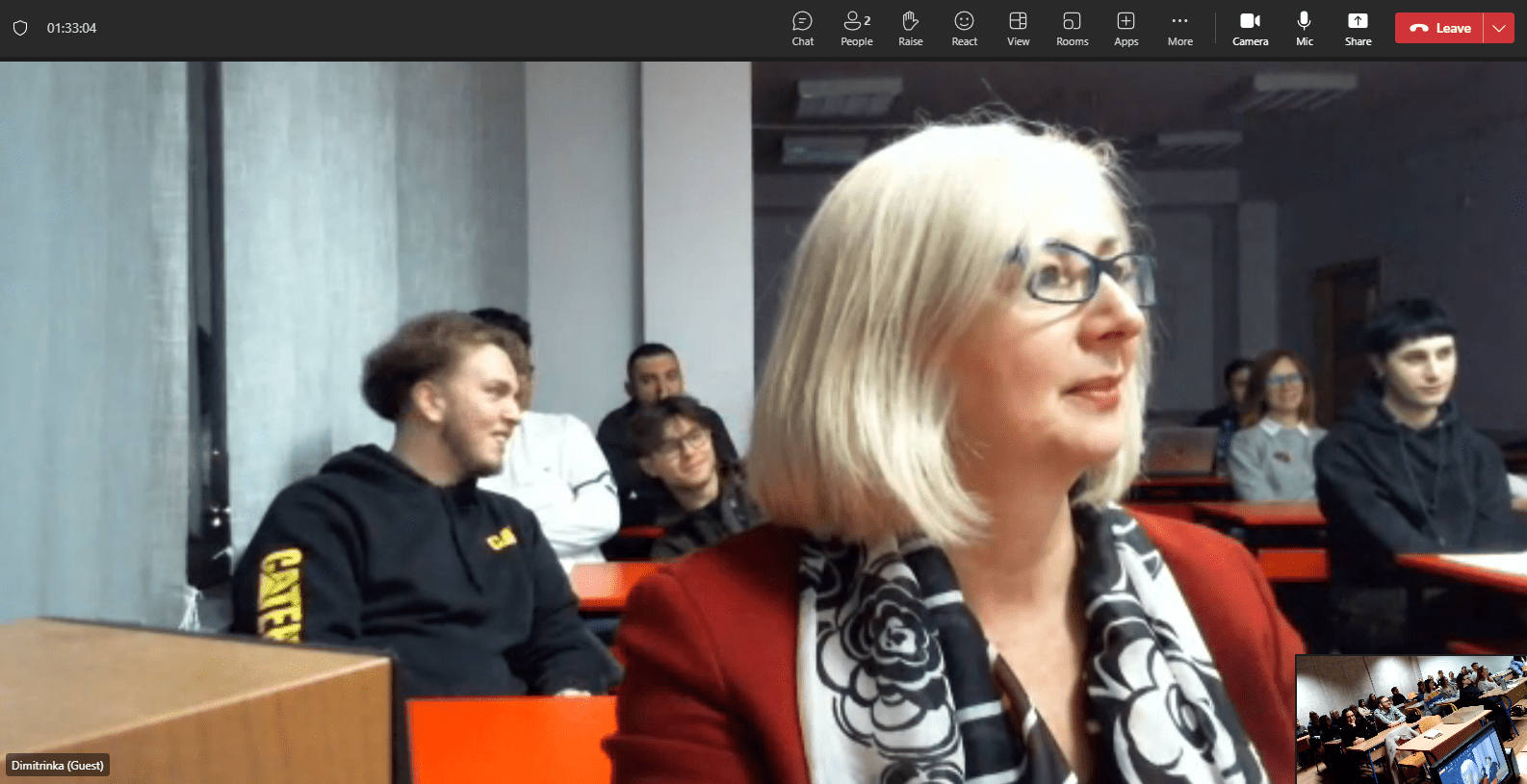 Joint lecture for the psychology students organized as a collaborative initiative of both University American College Skopje