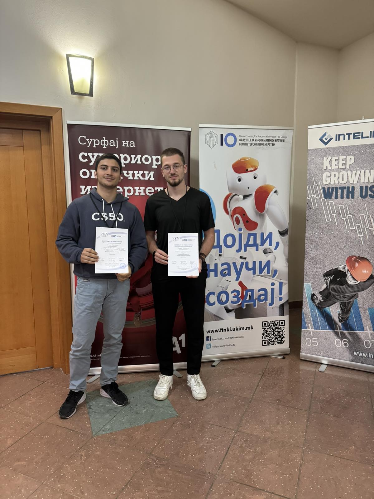 Nikola Kostadinov and Andrej Vuchkovikj shine at the CIIT 2024 Conference