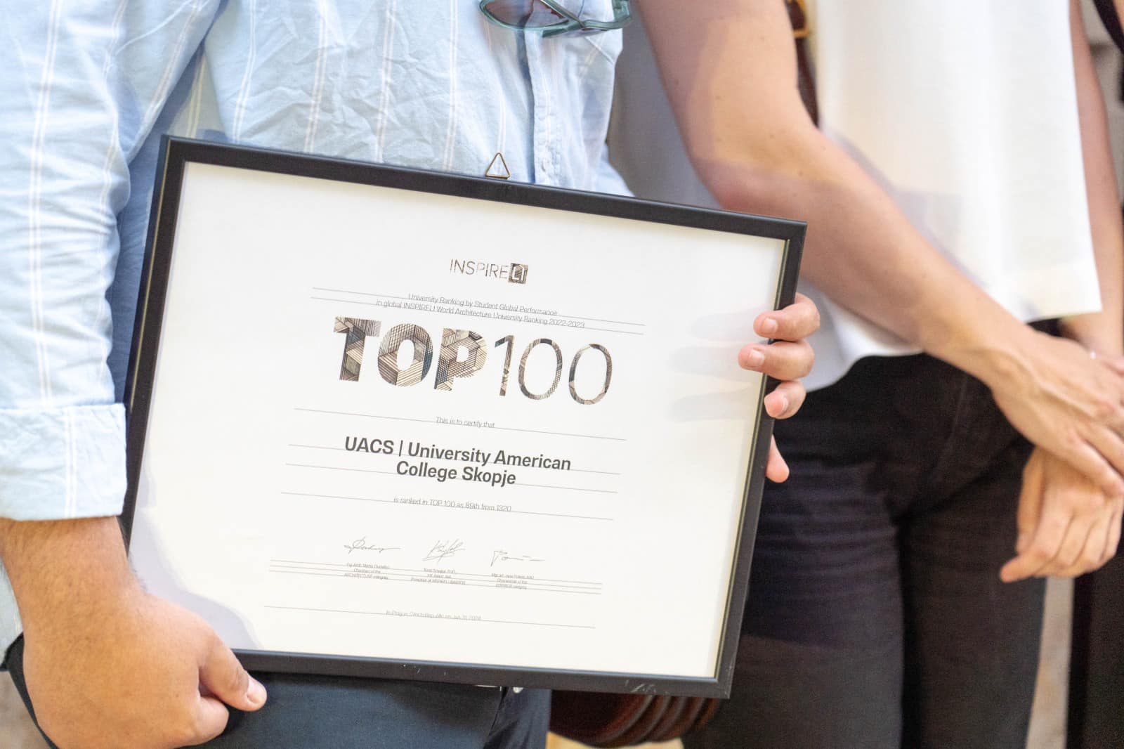 UACS School of Architecture and Design - Top 100 universities in the world in the INSPIRELI Awards