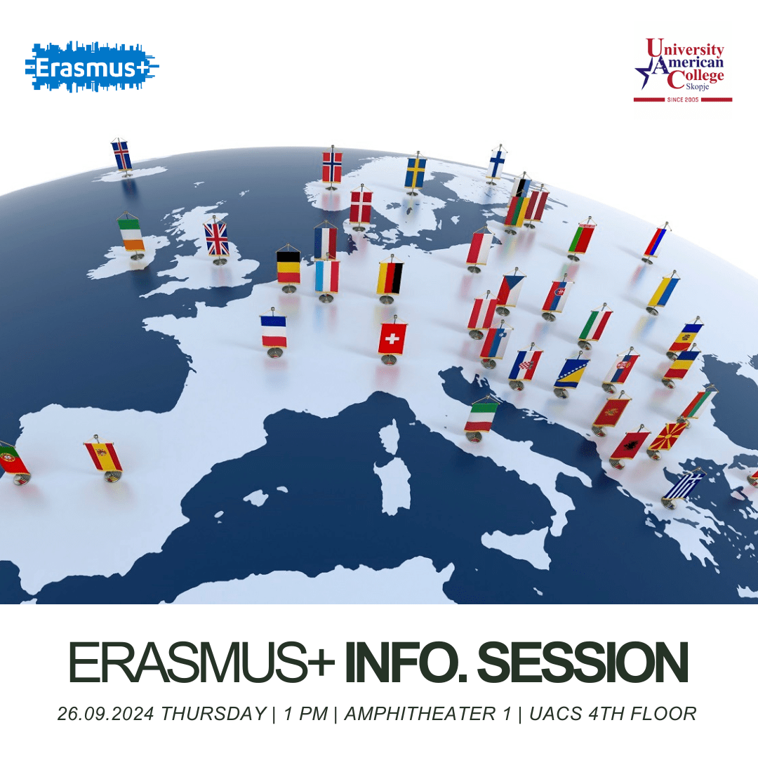 UACS Erasmus+ Info. Session (26.09.2024 - Thursday, at 1 PM)