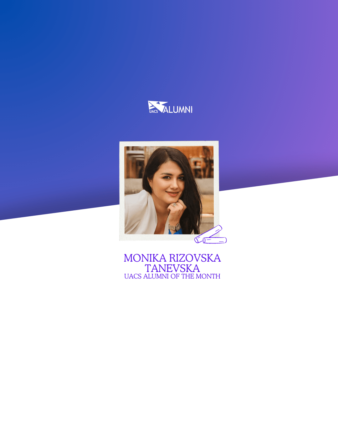 UACS Alumni of the Month: Interview with Monika Rizovska Tanevska