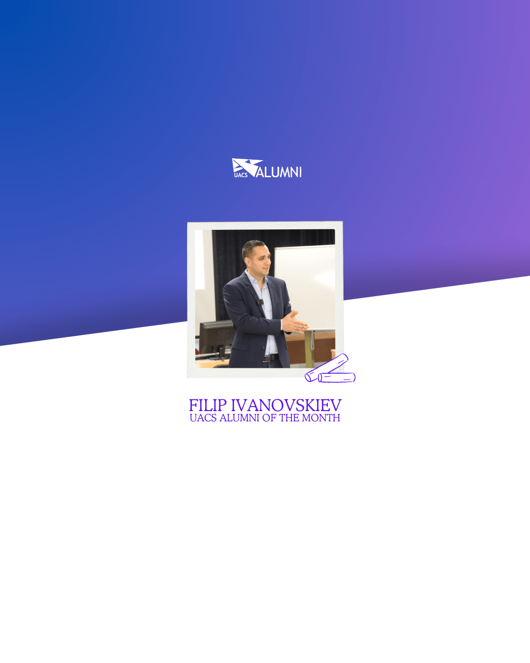 UACS Alumni of the Month: Interview with Filip Ivanovski